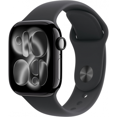 Apple Watch Series 11 (GPS, 46mm) - Jet Black Aluminium Case with M/L Black Sport Band