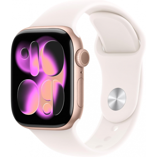 Apple Watch Series 11 (GPS, 42mm) - Rose Gold Aluminium Case with M/L Light Blush Sport Band Apple Watch Series 11 (GPS, 42mm) - Rose Gold Aluminium Case with M/L Light Blush Sport Band
