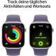 Apple Watch Series 11 (GPS, 46mm) - Silver Aluminium Case with M/L Purple Fog Sport Band