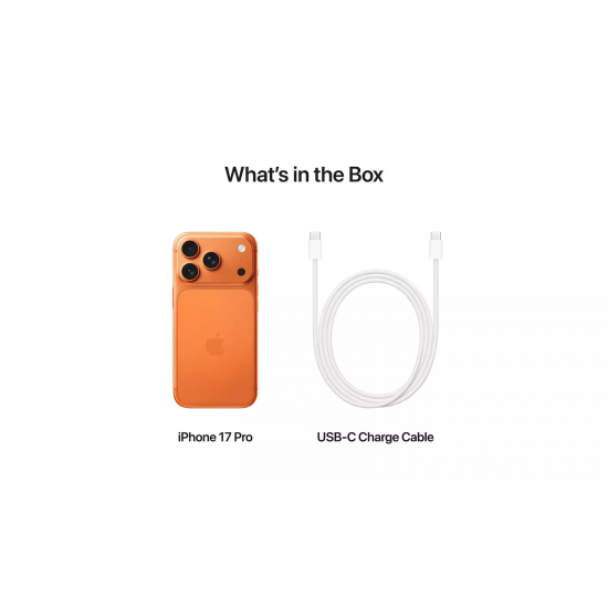 Apple iPhone 17 Pro (1TB, Nano Sim + eSIM) - Cosmic Orange