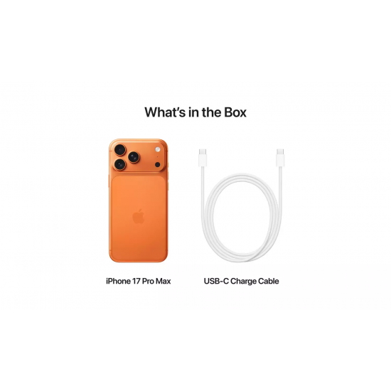 Apple iPhone 17 Pro Max (512GB, Nano Sim + eSIM) - Cosmic Orange