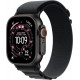 Apple Watch Ultra 3. Generation (GPS, Cellular, 49 mm) – Schwarzes Titangehäuse mit schwarzem Alpine Loop Large