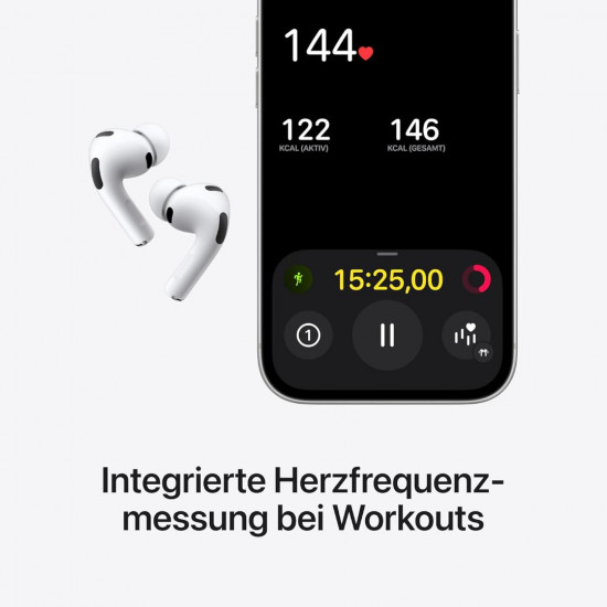 Apple AirPods Pro 3 Kabellose In‑Ear Kopfhörer, Aktive Geräuschunterdrückung, Laden über USB‑C Apple AirPods Pro 3 Kabellose In‑Ear Kopfhörer, Aktive Geräuschunterdrückung, Laden über USB‑C