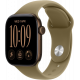Apple Watch Series 12 (GPS, 42mm) - Aluminiumgehäuse Dunkelbronze, Sportarmband Oliv - M/L