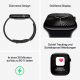 Apple Watch Series 10 (GPS, 42 mm) - Schwarzes Aluminiumgehäuse mit schwarzem Sportarmband S/M