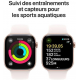 Apple Watch Series 10 (GPS, 42mm) - Rose Gold Aluminium Gehäuse mit S/M Light Blush Band