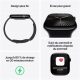 Apple Watch Series 10 (GPS, 46mm) - Silbernes Aluminiumgehäuse mit M/L Denim Sportband