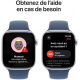 Apple Watch Series 10 (GPS, 46mm) - Silbernes Aluminiumgehäuse mit M/L Denim Sportband