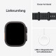 Apple Watch Ultra 3. Generation (GPS, Cellular, 49 mm) – Schwarzes Titangehäuse mit schwarzem Ocean-Armband, Einheitsgröße