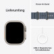 Apple Watch Ultra 3. Generation (GPS, Cellular, 49 mm) – Gehäuse aus Natur-Titan mit Armband in Blau (Einheitsgröße)
