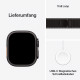 Apple Watch Ultra 3. Generation (GPS, Cellular, 49 mm) – Schwarzes Titangehäuse mit schwarzem und anthrazitfarbenem Trail Loop Armband (S/M)