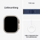 Apple Watch Ultra 3. Generation (GPS, Cellular, 49 mm) – Gehäuse aus Natur-Titan mit blauem und hellblauem Trail Loop (S/M)