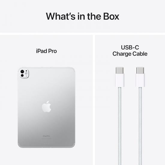 Apple 11" iPad Pro 2024 (M4): Liquid Retina Display, 512 GB, WLAN – Silber
