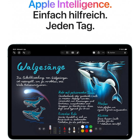 Apple iPad Air 2026 (WiFi, M4, 11", 1 TB) - Blau