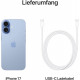 Apple iPhone 17 (256GB, Nano Sim + eSIM) - Nebel Blau
