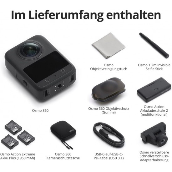 DJI Osmo 360 Adventure Combo, Action Kamera