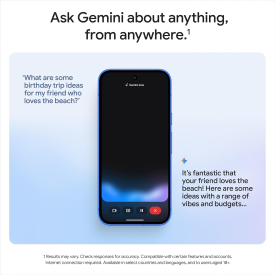 Google Pixel 10 5G Smartphone (12+256GB) - Obsidian