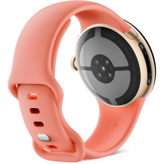 Google Pixel Watch 5 Wi-Fi (41mm) - Champagne Case mit Canyon Band