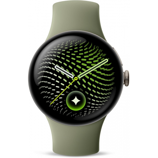 Google Pixel Watch 5 Wi-Fi (41mm) - Pyrite Case mit Olive Band