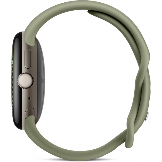 Google Pixel Watch 5 Wi-Fi (41mm) - Pyrite Case mit Olive Band