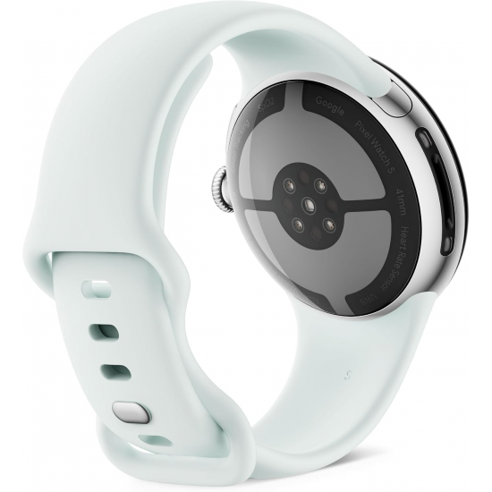 Google Pixel Watch 5 Wi-Fi (41mm) - Silver Case mit Fog Band