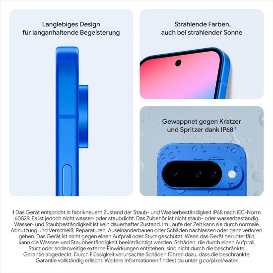 Google Pixel 10 5G Smartphone (12GB RAM, 256GB Speicher) – Indigo