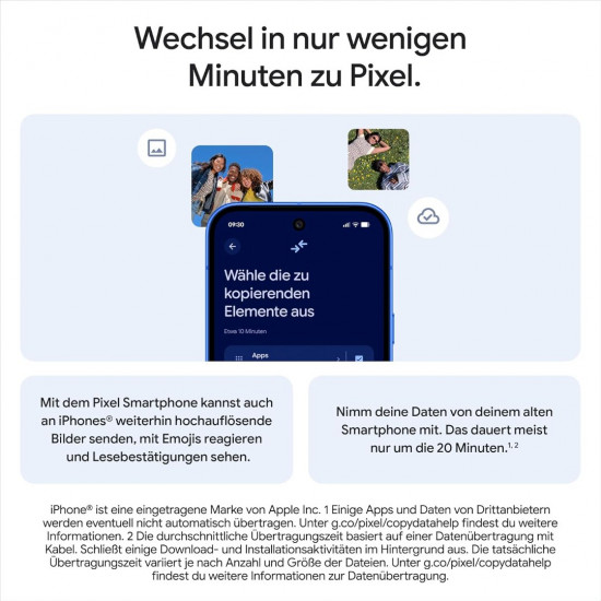 Google Pixel 10 5G Smartphone (12GB RAM, 256GB Speicher) – Indigo