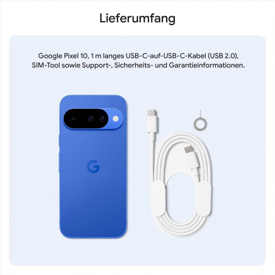 Google Pixel 10 5G Smartphone (12GB RAM, 256GB Speicher) – Indigo
