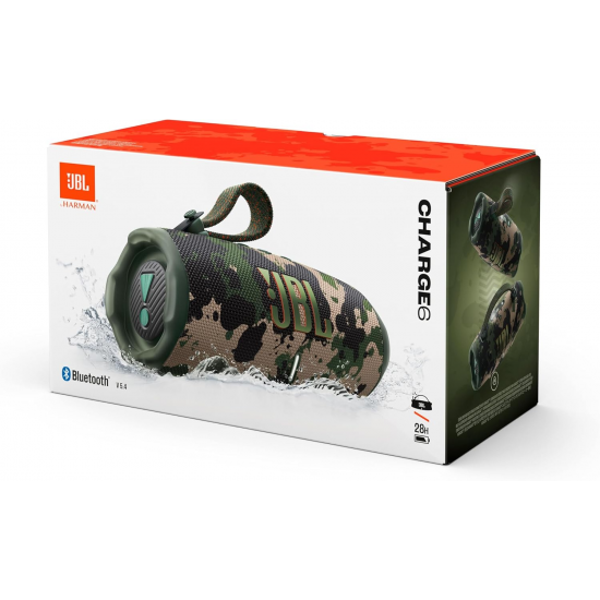 JBL Charge 6 tragbarer Bluetooth-Lautsprecher - Squad