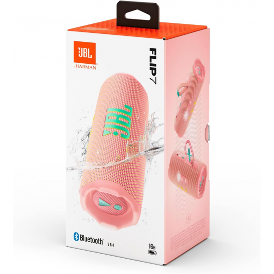 JBL Flip 7 Tragbarer Bluetooth-Lautsprecher - Rosa