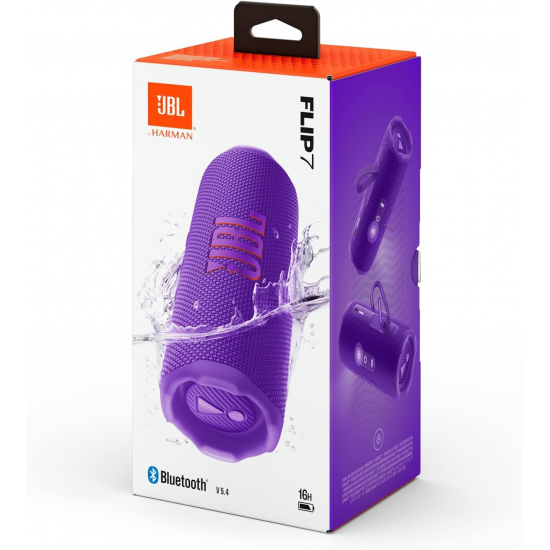 JBL Flip 7 Tragbarer Bluetooth-Lautsprecher - Lila