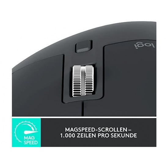 Logitech MX Master 3S Performance-Maus - Dunkelgrau