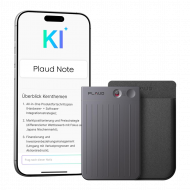 Plaud Note KI Digitales Diktiergerät mit Hülle (64 GB) - Schwarz