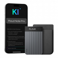 Plaud Note Pro KI Digitales Diktiergerät Aufnahmegerät mit KI Schreibfunktion und Zusammenfassen Voice Recorder Multimodale - Schwarz
