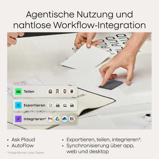 Plaud Note Pro KI Digitales Diktiergerät Aufnahmegerät mit KI Schreibfunktion und Zusammenfassen Voice Recorder Multimodale - Schwarz