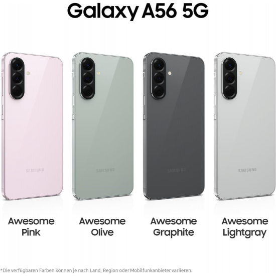 Samsung Galaxy A56 5G Smartphone (Dual-SIMs, 8+256GB) - Awesome Graphite