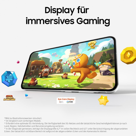 Samsung Galaxy A56 5G Smartphone (Dual-SIMs, 8+128GB) - Awesome Lightgray