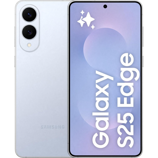 Samsung Galaxy S25 Edge 5G Smartphone (Dual-SIMs, 12 GB+256 GB) - Titanium Icyblue