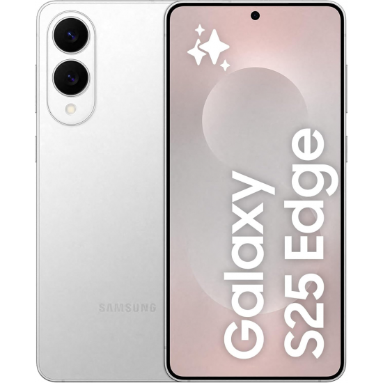 Samsung Galaxy S25 Edge 5G Smartphone (Dual-SIMs, 12 GB+256 GB) - Titanium Silver