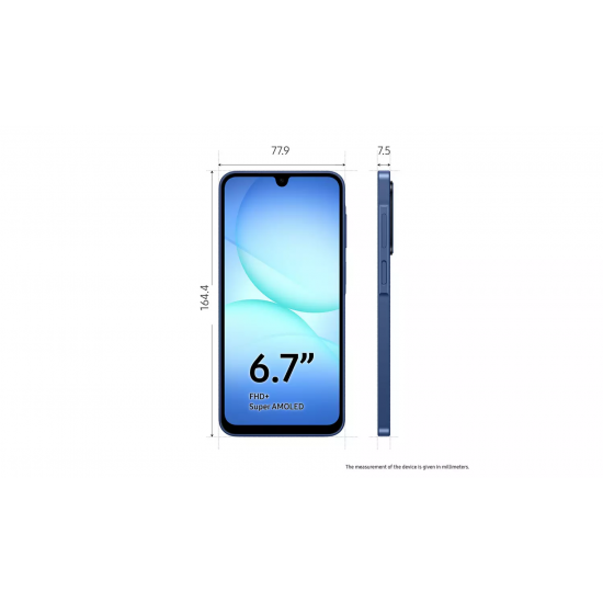 Samsung Galaxy A17 5G Smartphone (Dual-SIMs, 4 GB + 128 GB) - Blue