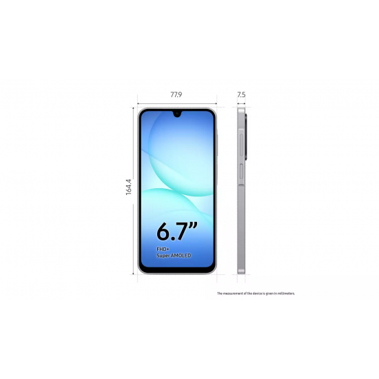 Samsung Galaxy A17 5G Smartphone (Dual-SIMs, 4 GB + 128 GB) - Grey