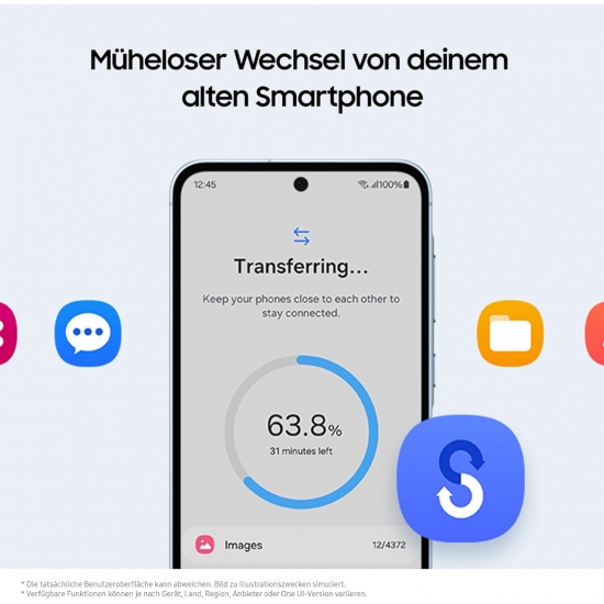 Samsung Galaxy A55 5G Smartphone (Dual-SIMs, 8+256GB) - Awesome Lilac
