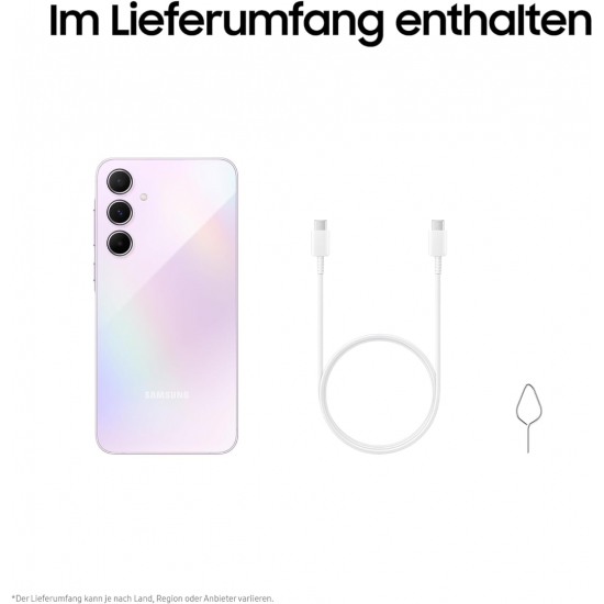 Samsung Galaxy A55 5G Smartphone (Dual-SIMs, 8+256GB) - Awesome Lilac