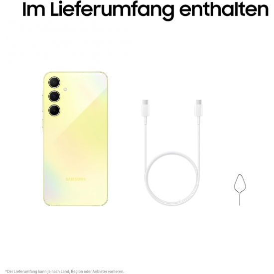 Samsung Galaxy A55 5G Smartphone (Dual-SIMs, 8+128 GB) - Awesome Lemon