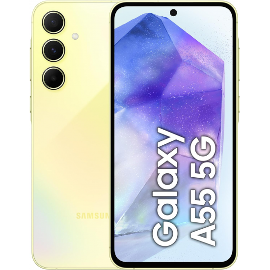 Samsung Galaxy A55 5G Smartphone (Dual-SIMs, 8+128 GB) - Awesome Lemon