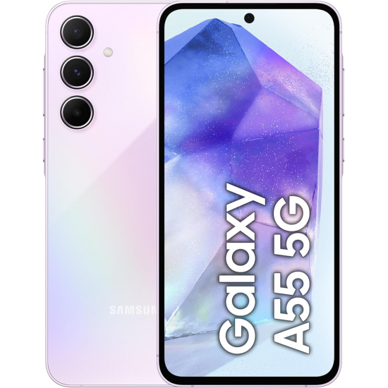 Samsung Galaxy A55 5G Smartphone (Dual-SIMs, 8+256GB) - Awesome Lilac