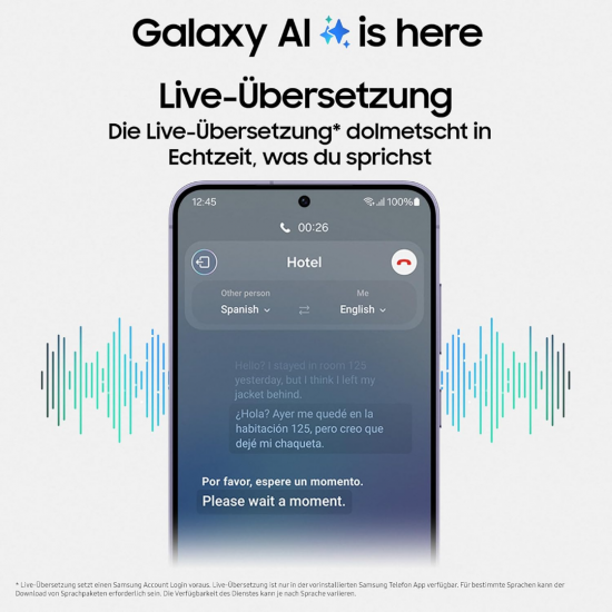 Samsung Galaxy S24 5G Smartphone (Dual-SIMs, 8+128 GB) – Marmorgrau (Generalüberholt)