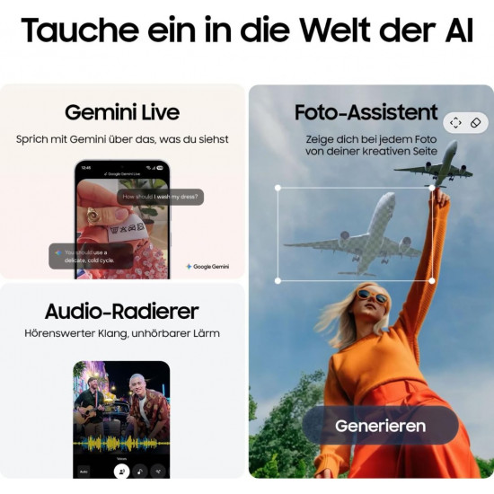 Samsung Galaxy S25 FE 5G Smartphone (Dual-SIMs, 8 GB+256 GB) - Icy Blue