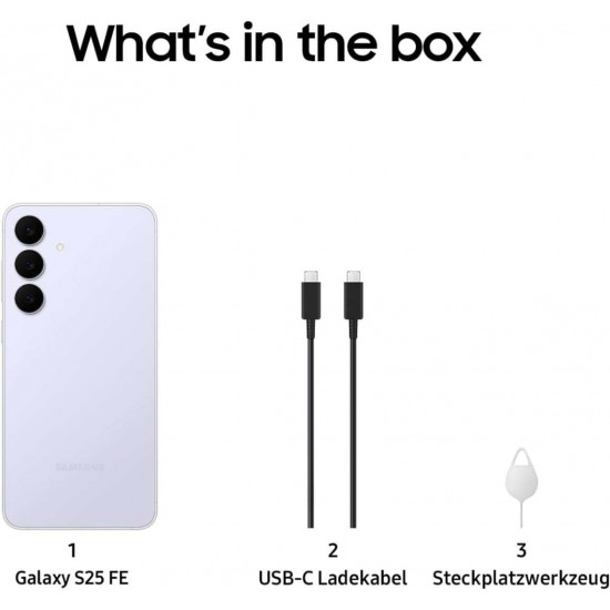 Samsung Galaxy S25 FE 5G Smartphone (Dual-SIMs, 8 GB+256 GB) - Icy Blue