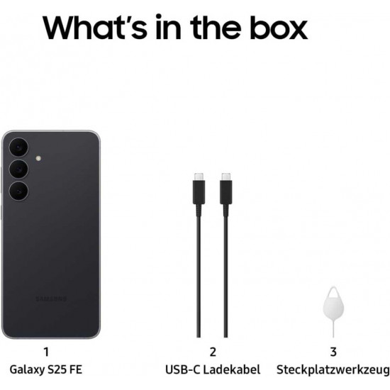 Samsung Galaxy S25 FE 5G Smartphone (Dual-SIMs, 8 GB+128 GB) - Jet Black